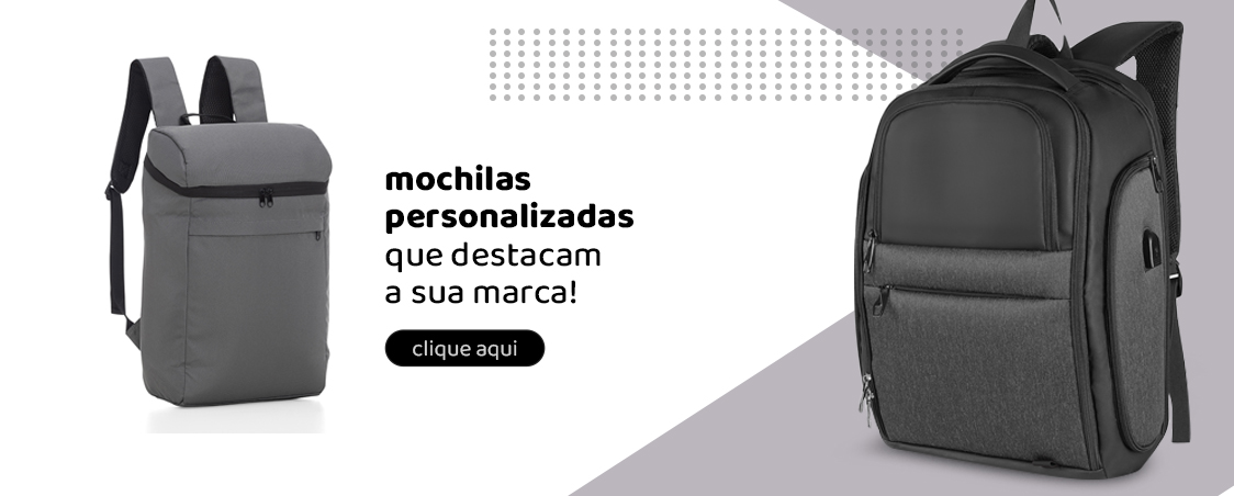 Linha de mochilas personalizadas Energia Brindes