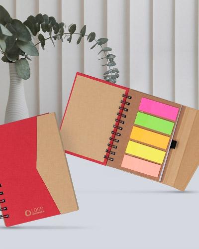 Bloco de Anotações com Autoadesivos Para Brindes