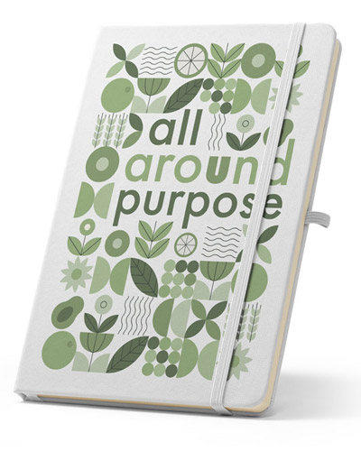 Caderno A5 Capa Dura Reciclado Personalizado