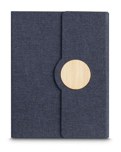 Caderno de Anotacoes em Tecido Personalizado