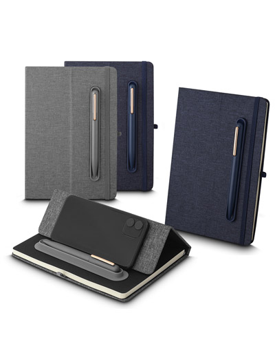 Caderno de Anotacoes em Tecido Personalizado