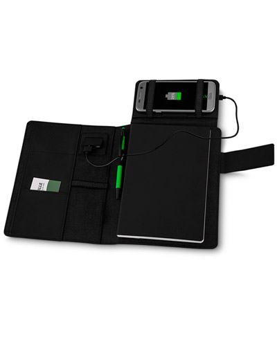 Capa para Caderno com Powerbank Personalizada