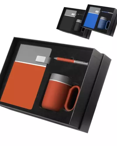 Kit Escritorio Caderno Caneca e Caneta Matalica
